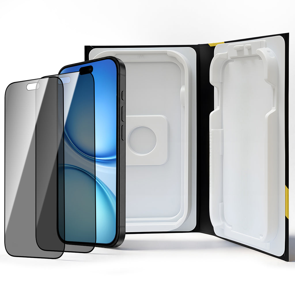 Wozinsky EasyFit Privacy Glass apsauginis stiklas su privatumo filtru telefonui iPhone 18 Pro - 2 vnt. -- iPhone 18 Pro