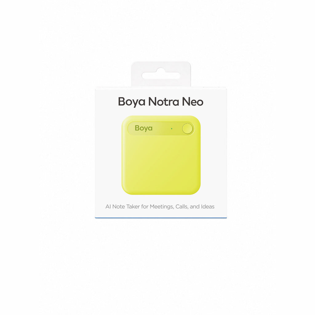 Diktofonas BOYA Notra Neo su AI transkripcija – geltonas -- Uncategorized