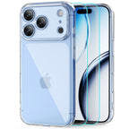 Tech-Protect FlexAir dėklas + Tech-Protect Glass Fit+ 2-Pack grūdintas stiklas skirtas iPhone 18 Pro / 17 Pro - skaidrus...