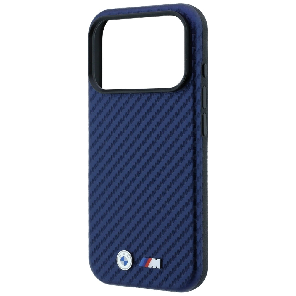 BMW M Carbon Metal Logo MagSafe dėklas iPhone 17 Pro / 18 Pro - tamsiai mėlynas -- iPhone 17 Pro / iPhone 18 Pro