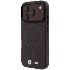 BMW M IML Matinis metalinis logotipas ir apvadai MagSafe dėklas iPhone 17 Pro / 18 Pro - Bordo -- iPhone 17 Pro / iPhone...