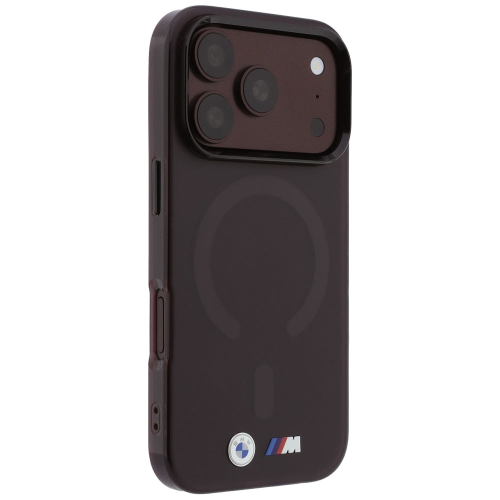 BMW M IML Matinis metalinis logotipas ir apvadai MagSafe dėklas iPhone 17 Pro / 18 Pro - Bordo -- iPhone 17 Pro / iPhone...