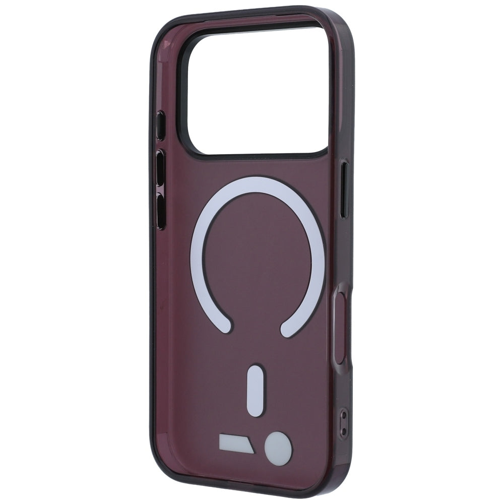 BMW M IML Matinis metalinis logotipas ir apvadai MagSafe dėklas iPhone 17 Pro / 18 Pro - Bordo -- iPhone 17 Pro / iPhone...