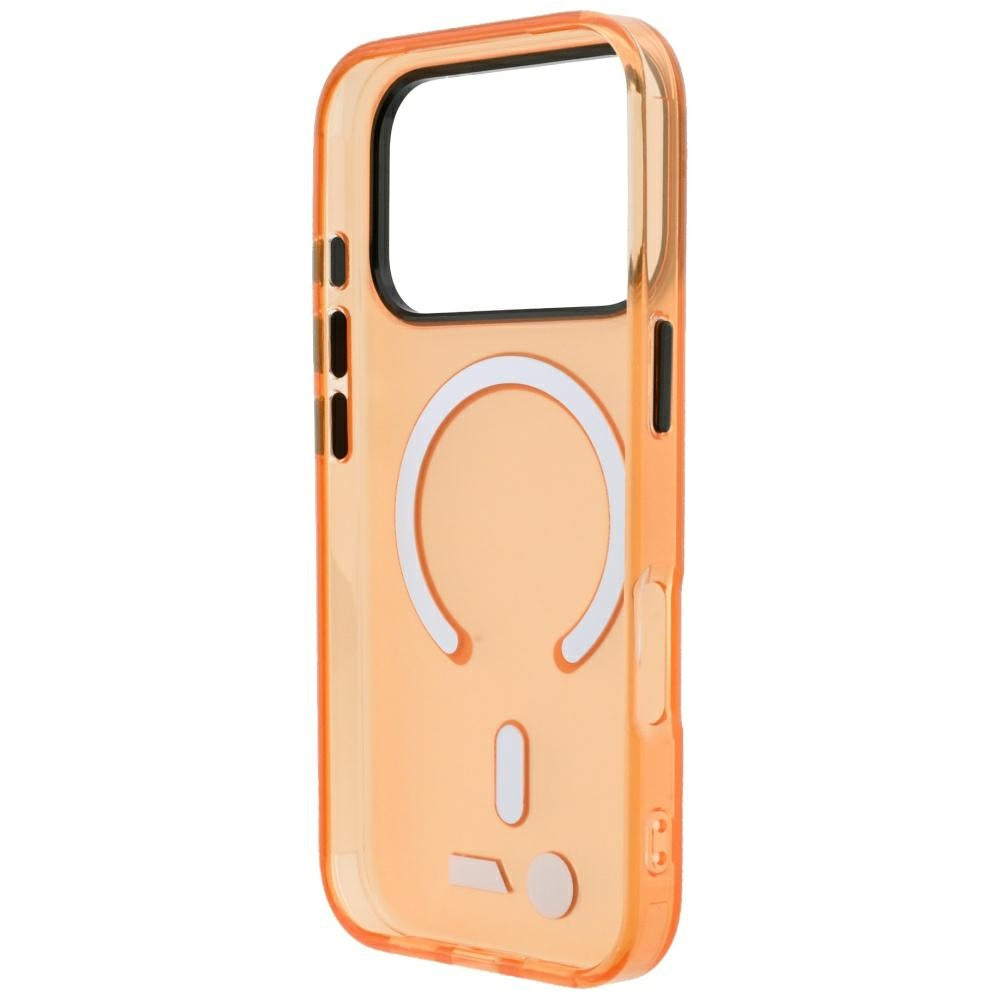 BMW M IML Šerkšto metalo logotipas ir apvadai MagSafe dėklas iPhone 17 Pro / 18 Pro - oranžinis -- iPhone 17 Pro / iPhone...