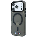 BMW M IML Blizgo metalo logotipas ir apvadai MagSafe dėklas iPhone 17 Pro / 18 Pro - juodas -- iPhone 17 Pro / iPhone 18 Pro