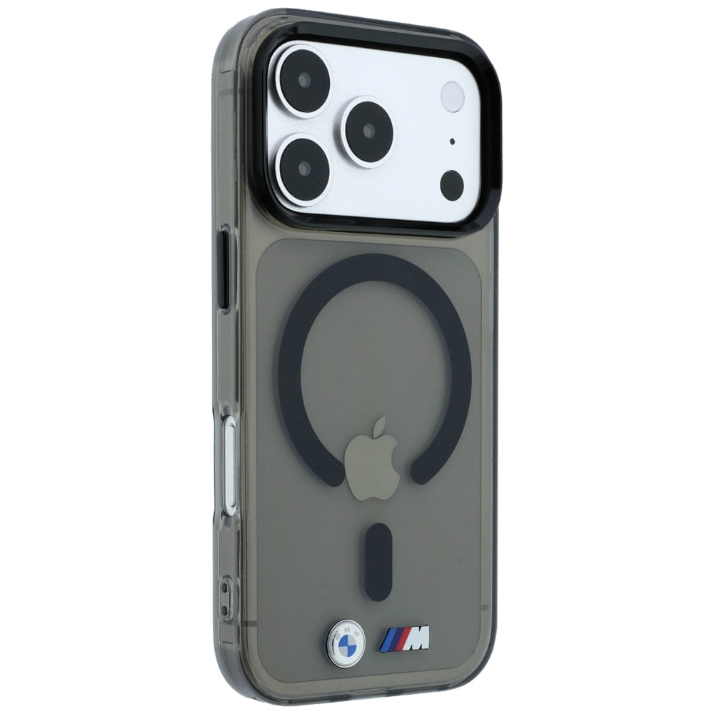 BMW M IML Blizgo metalo logotipas ir apvadai MagSafe dėklas iPhone 17 Pro / 18 Pro - juodas -- iPhone 17 Pro / iPhone 18 Pro