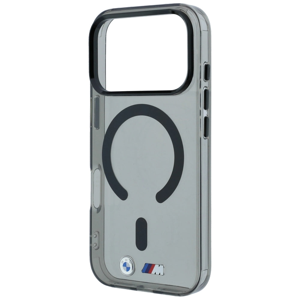 BMW M IML Blizgo metalo logotipas ir apvadai MagSafe dėklas iPhone 17 Pro / 18 Pro - juodas -- iPhone 17 Pro / iPhone 18 Pro