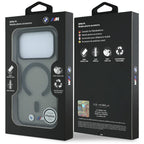 BMW M IML Blizgo metalo logotipas ir apvadai MagSafe dėklas iPhone 17 Pro / 18 Pro - juodas -- iPhone 17 Pro / iPhone 18 Pro