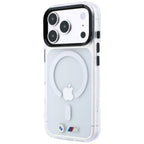 BMW M IML Glossy Metal Logo & Trims MagSafe dėklas iPhone 17 Pro / 18 Pro - Skaidrus -- iPhone 17 Pro / iPhone 18 Pro