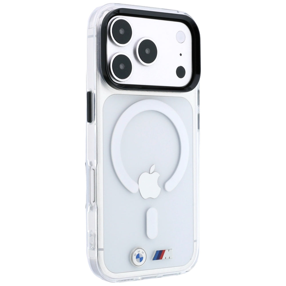 BMW M IML Glossy Metal Logo & Trims MagSafe dėklas iPhone 17 Pro / 18 Pro - Skaidrus -- iPhone 17 Pro / iPhone 18 Pro