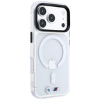 BMW M IML Glossy Metal Logo & Trims MagSafe dėklas iPhone 17 Pro / 18 Pro - Skaidrus -- iPhone 17 Pro / iPhone 18 Pro