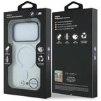 BMW M IML Glossy Metal Logo & Trims MagSafe dėklas iPhone 17 Pro / 18 Pro - Skaidrus -- iPhone 17 Pro / iPhone 18 Pro