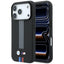 BMW M Quadrille Kevlar Anthracite & Tricolor Print Lines MagSafe dėklas iPhone 17 Pro / 18 Pro - Juodas -- iPhone 17 Pro...