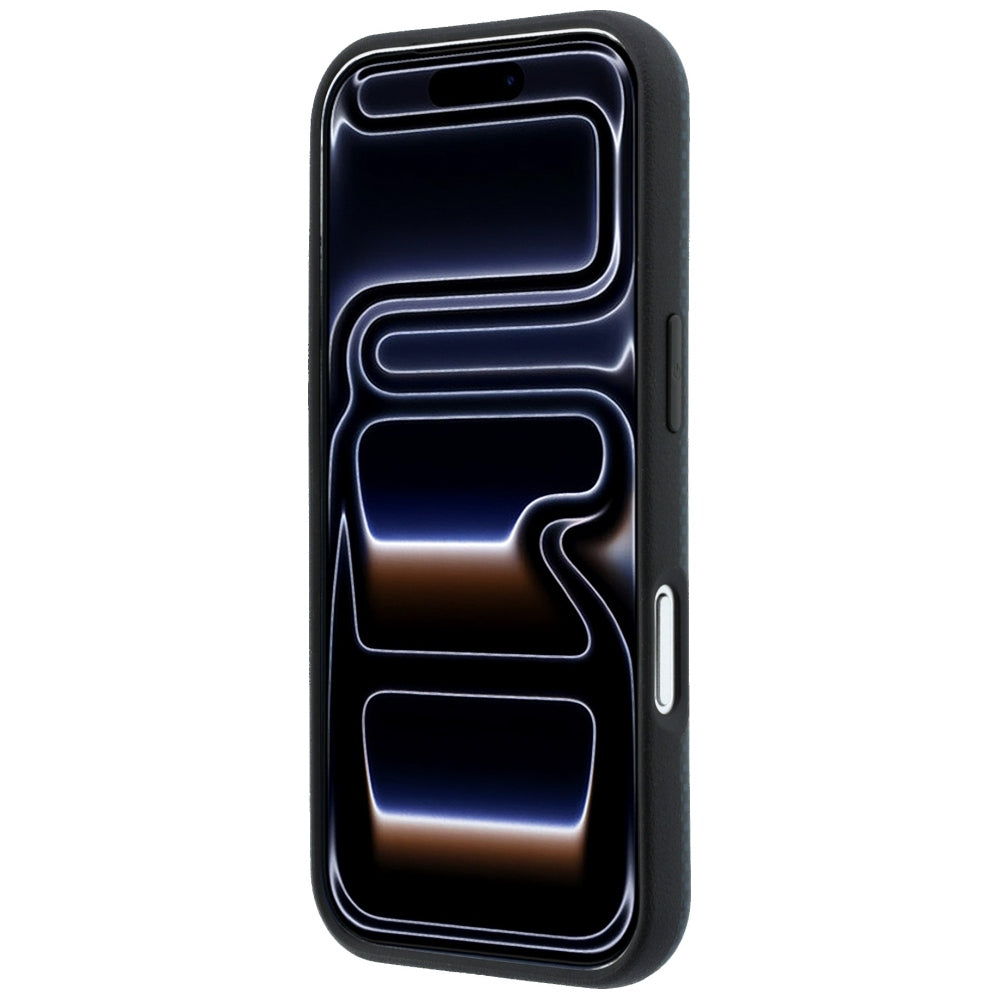BMW M Quadrille Kevlar Metal Logo MagSafe dėklas iPhone 17 Pro / 18 Pro - Tamsiai mėlynas -- iPhone 17 Pro / iPhone 18 Pro