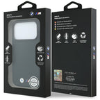 BMW M Quadrille Kevlar Metal Logo MagSafe dėklas iPhone 17 Pro / 18 Pro - Tamsiai mėlynas -- iPhone 17 Pro / iPhone 18 Pro