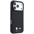 BMW M Quadrille Kevlar Tricolor & Metal Logo MagSafe dėklas iPhone 17 Pro Max / 18 Pro Max - juodas -- iPhone 17 Pro Max...