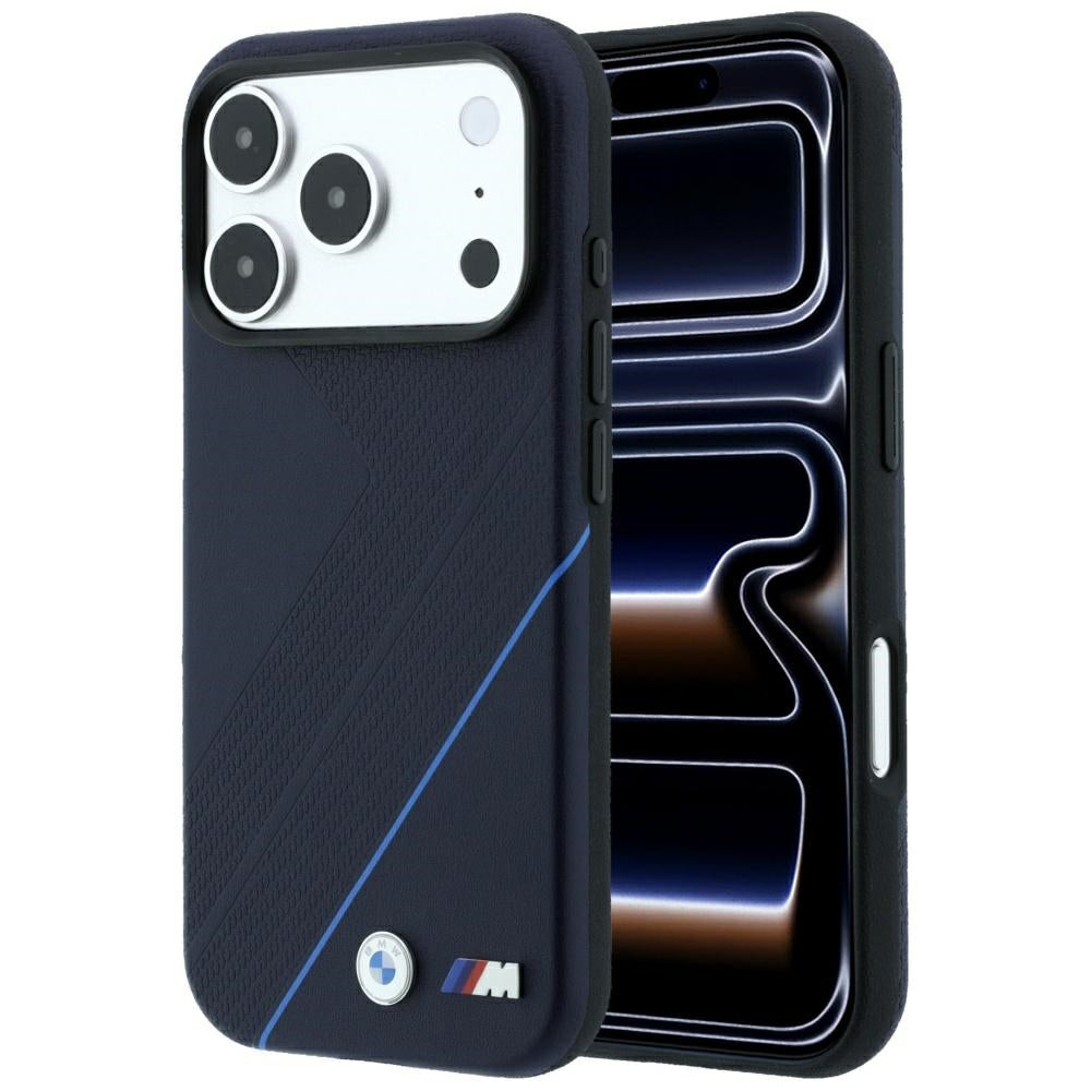BMW M Tire Track Blue Line MagSafe dėklas iPhone 17 Pro Max / 18 Pro Max - tamsiai mėlynas -- iPhone 17 Pro Max / iPhone...