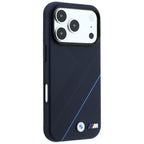 BMW M Tire Track Blue Line MagSafe dėklas iPhone 17 Pro Max / 18 Pro Max - tamsiai mėlynas -- iPhone 17 Pro Max / iPhone...
