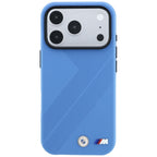 BMW M Tire Track Metal Logo MagSafe dėklas iPhone 17 Pro / 18 Pro - mėlynas -- iPhone 17 Pro / iPhone 18 Pro