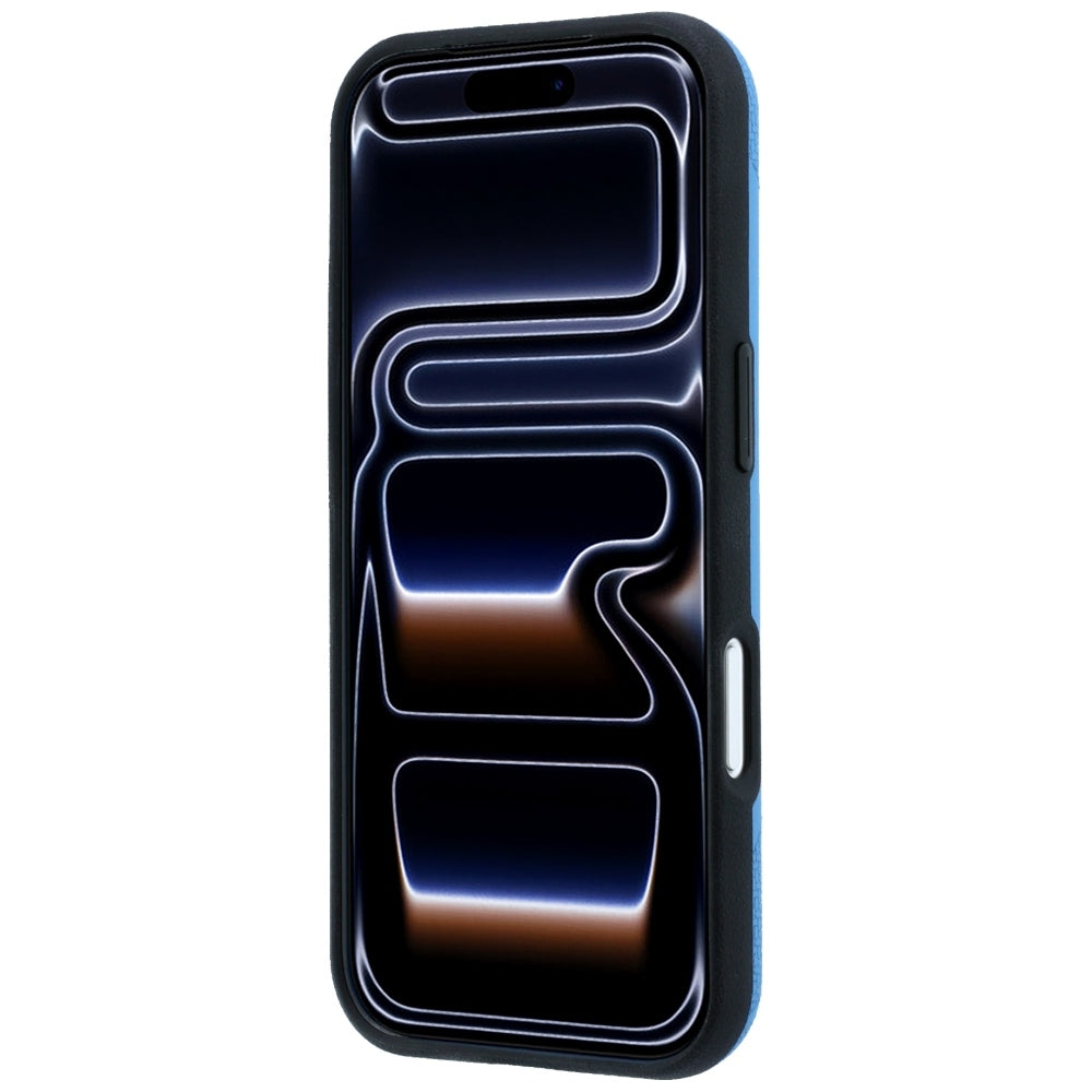 BMW M Tire Track Metal Logo MagSafe dėklas iPhone 17 Pro / 18 Pro - mėlynas -- iPhone 17 Pro / iPhone 18 Pro