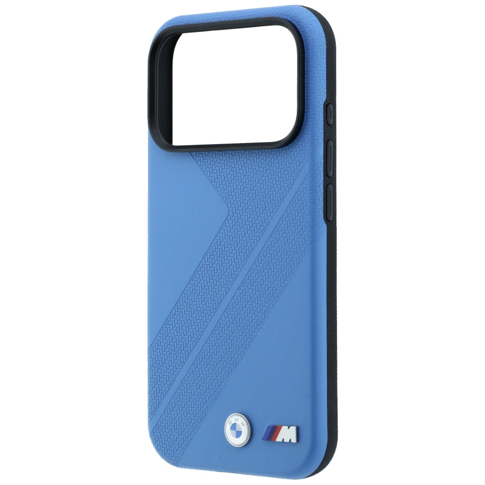 BMW M Tire Track Metal Logo MagSafe dėklas iPhone 17 Pro / 18 Pro - mėlynas -- iPhone 17 Pro / iPhone 18 Pro