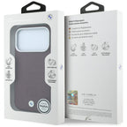 BMW Sign Centruotai įspaustas MagSafe dėklas iPhone 17 Pro / 18 Pro - Bordo spalva -- iPhone 17 Pro / iPhone 18 Pro
