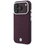 BMW Sign Centruotai įspaustas MagSafe dėklas iPhone 17 Pro Max / 18 Pro Max - Bordo spalva -- iPhone 17 Pro Max / iPhone...