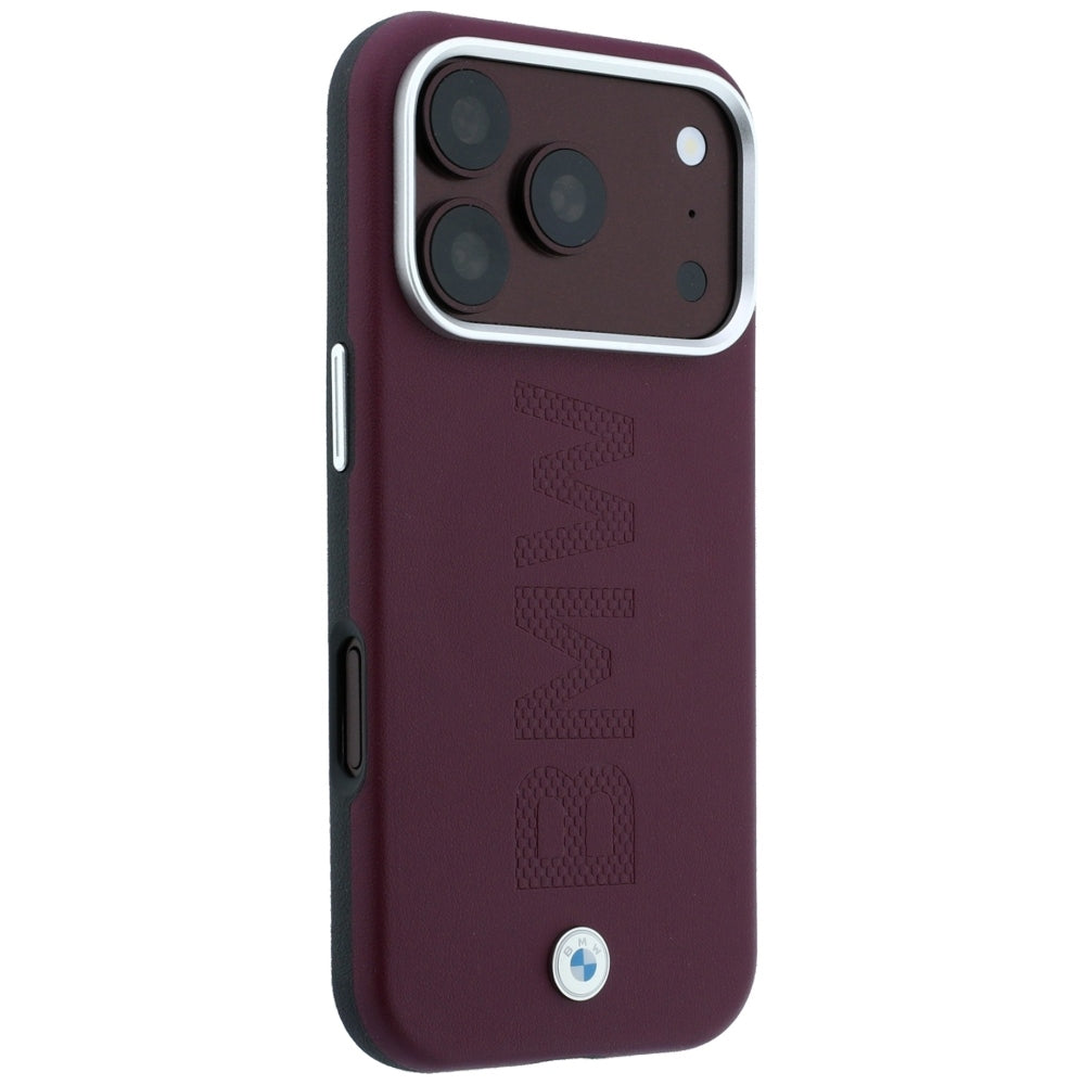 BMW Sign Centruotai įspaustas MagSafe dėklas iPhone 17 Pro Max / 18 Pro Max - Bordo spalva -- iPhone 17 Pro Max / iPhone...