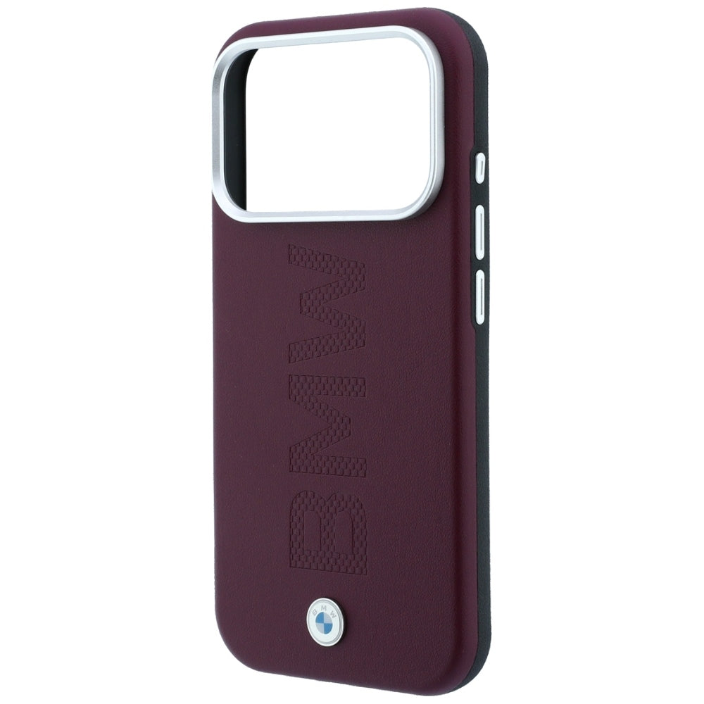 BMW Sign Centruotai įspaustas MagSafe dėklas iPhone 17 Pro Max / 18 Pro Max - Bordo spalva -- iPhone 17 Pro Max / iPhone...