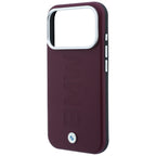 BMW Sign Centruotai įspaustas MagSafe dėklas iPhone 17 Pro Max / 18 Pro Max - Bordo spalva -- iPhone 17 Pro Max / iPhone...