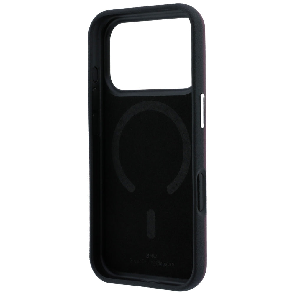 BMW Sign Centruotai įspaustas MagSafe dėklas iPhone 17 Pro Max / 18 Pro Max - Bordo spalva -- iPhone 17 Pro Max / iPhone...