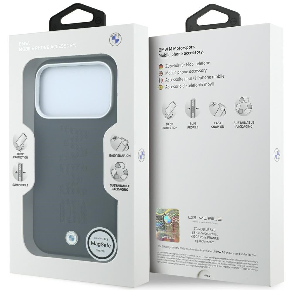 BMW Sign Centruotai įspaustas MagSafe dėklas iPhone 17 Pro Max / 18 Pro Max - Juoda -- iPhone 17 Pro Max / iPhone 18 Pro Max