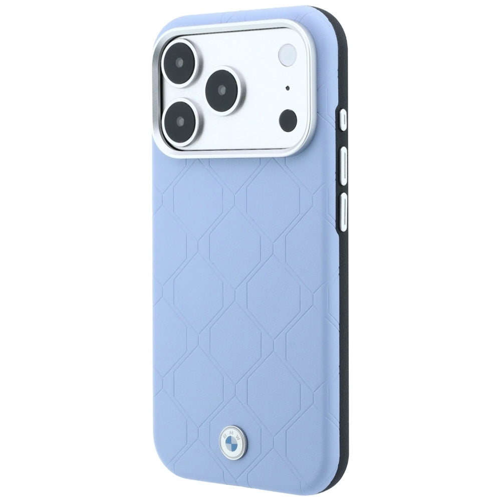 BMW Sign nuogrąždinto ir pikavoto metalinio logotipo MagSafe dėklas iPhone 17 Pro / 18 Pro - mėlyna -- iPhone 17 Pro /...