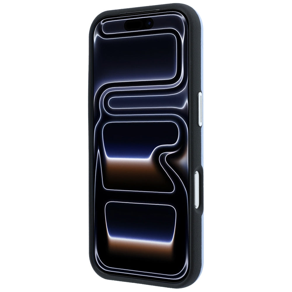 BMW Sign nuogrąždinto ir pikavoto metalinio logotipo MagSafe dėklas iPhone 17 Pro / 18 Pro - mėlyna -- iPhone 17 Pro /...
