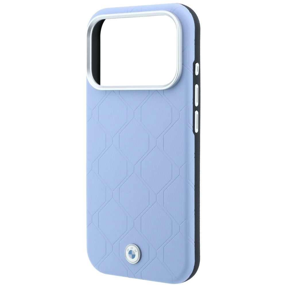 BMW Sign nuogrąždinto ir pikavoto metalinio logotipo MagSafe dėklas iPhone 17 Pro / 18 Pro - mėlyna -- iPhone 17 Pro /...