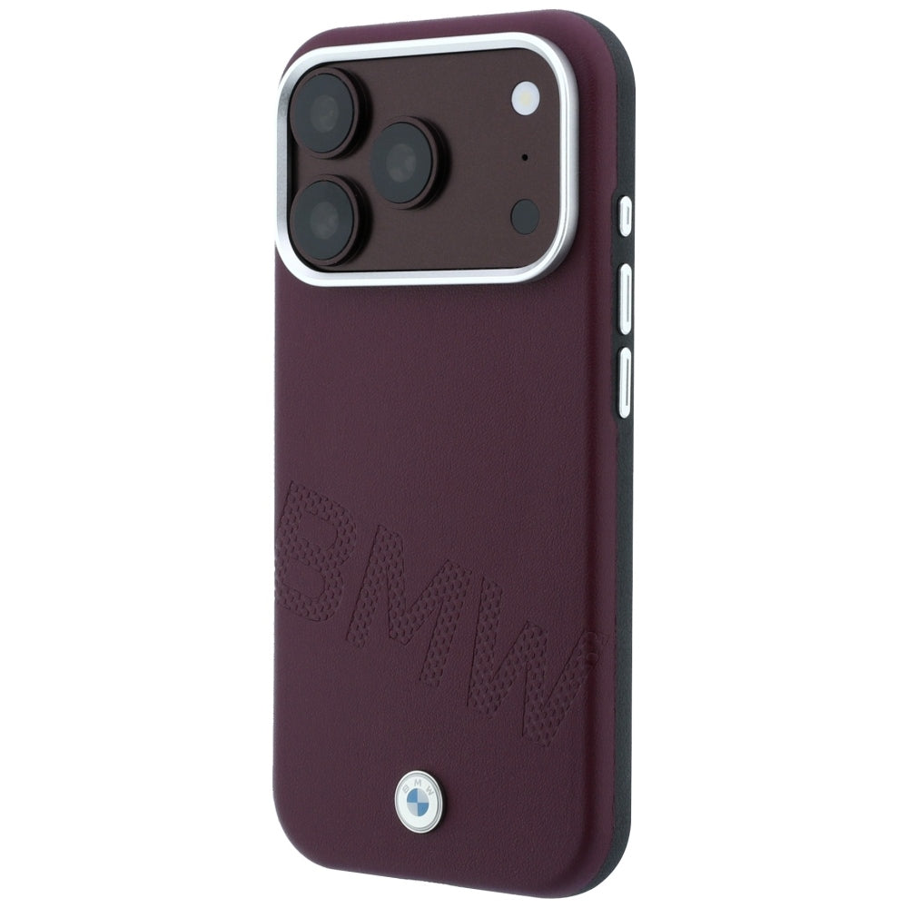 BMW Sign pasviro nuogrąždintos raidės MagSafe dėklas iPhone 17 Pro / 18 Pro - burgundo -- iPhone 17 Pro / iPhone 18 Pro