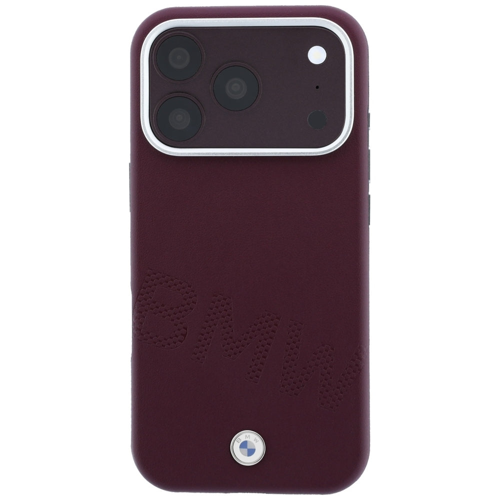 BMW Sign pasviro nuogrąždintos raidės MagSafe dėklas iPhone 17 Pro / 18 Pro - burgundo -- iPhone 17 Pro / iPhone 18 Pro