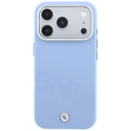 BMW ženklas su pasviriusiomis embosavimo raidėmis MagSafe dėklas iPhone 17 Pro / 18 Pro - Mėlynas -- iPhone 17 Pro /...
