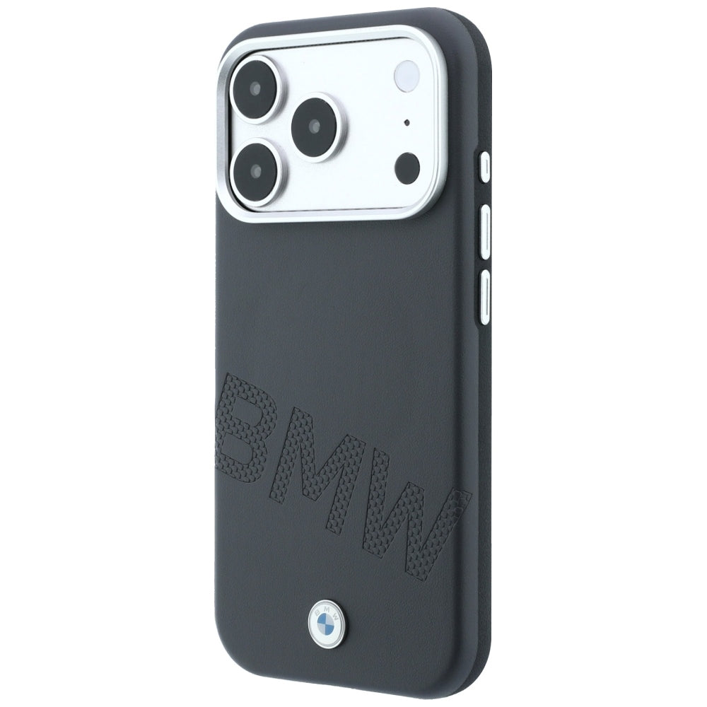 BMW ženklas su pasviriusiomis embosavimo raidėmis MagSafe dėklas iPhone 17 Pro / 18 Pro - Pilkas -- iPhone 17 Pro /...