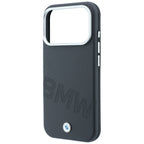BMW ženklas su pasviriusiomis embosavimo raidėmis MagSafe dėklas iPhone 17 Pro / 18 Pro - Pilkas -- iPhone 17 Pro /...