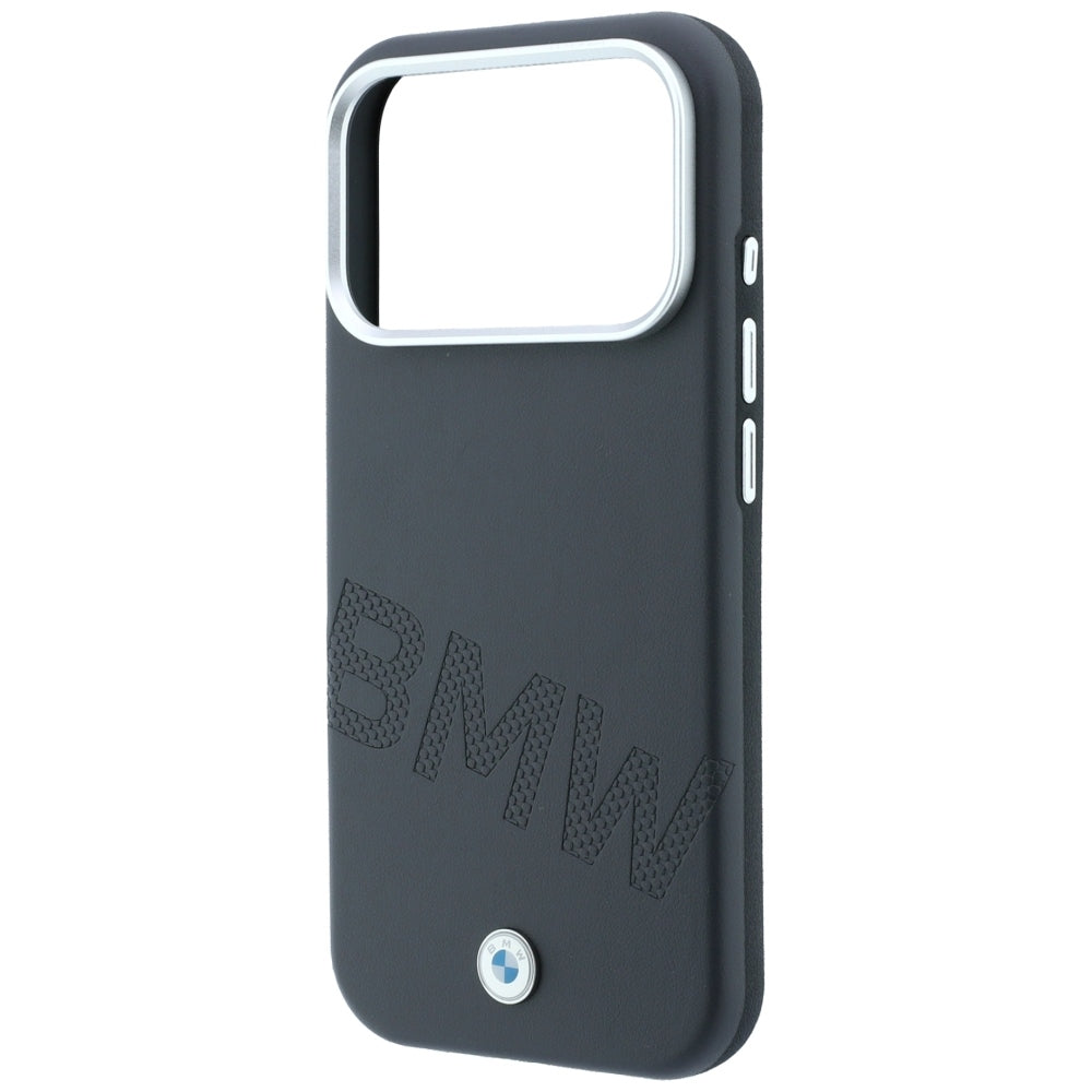 BMW ženklas su pasviriusiomis embosavimo raidėmis MagSafe dėklas iPhone 17 Pro / 18 Pro - Pilkas -- iPhone 17 Pro /...