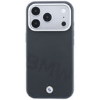 BMW ženklas su pasviriusiomis embosavimo raidėmis MagSafe dėklas iPhone 17 Pro Max / 18 Pro Max - Pilkas -- iPhone 17 Pro...