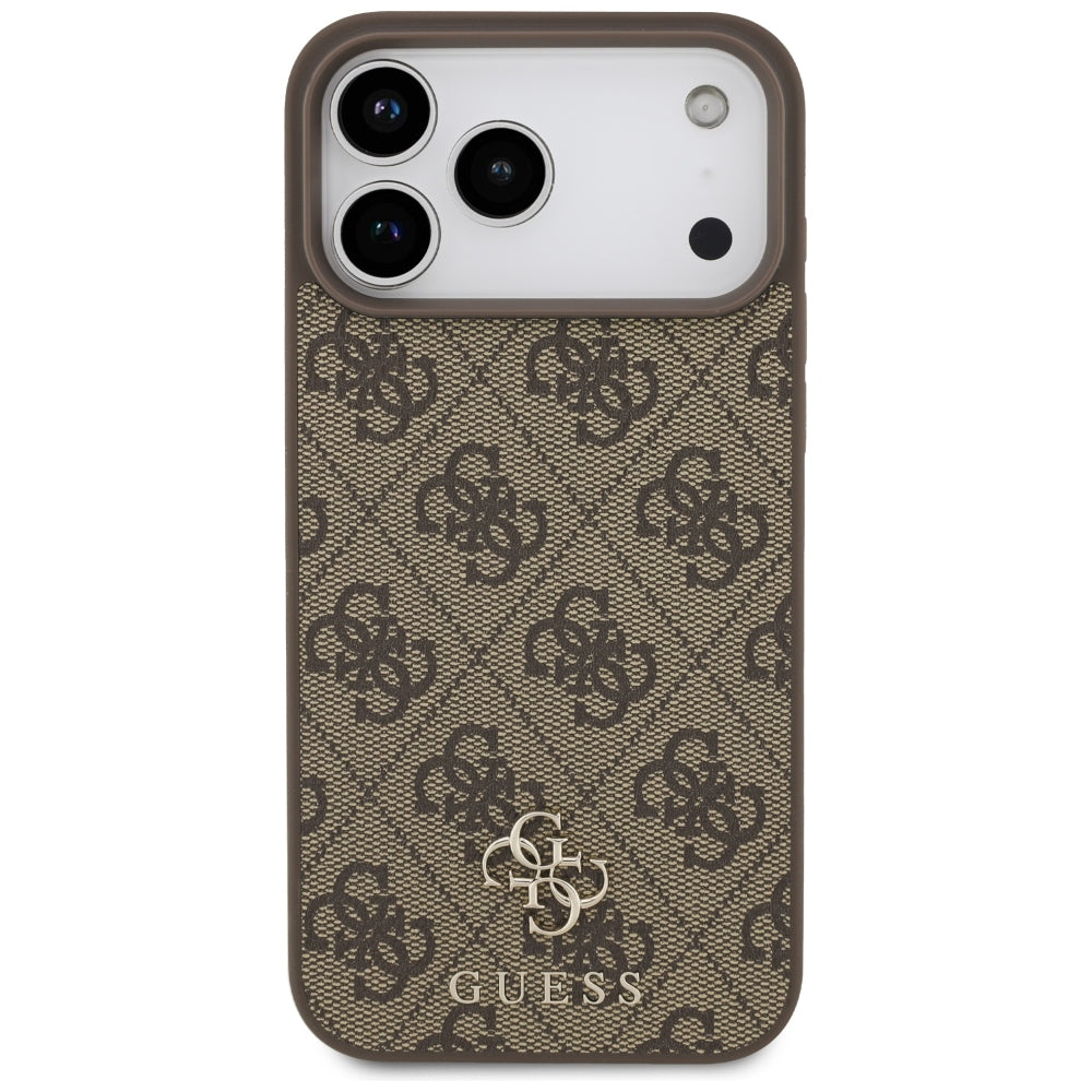 Guess 4G mažo klasikinio logotipo MagSafe dėklas iPhone 17 Pro Max / 18 Pro Max - Ruda -- iPhone 17 Pro Max / iPhone 18...