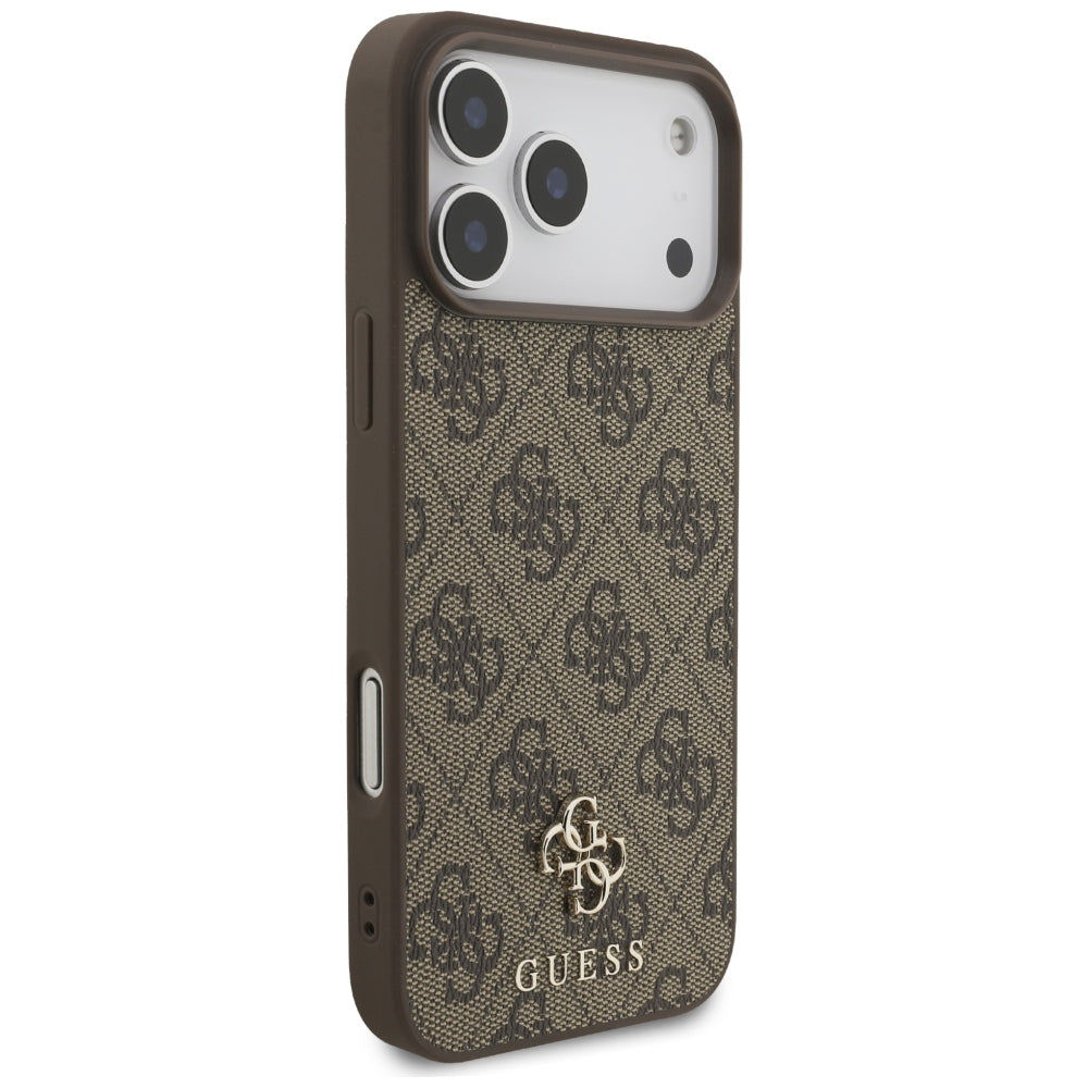 Guess 4G mažo klasikinio logotipo MagSafe dėklas iPhone 17 Pro Max / 18 Pro Max - Ruda -- iPhone 17 Pro Max / iPhone 18...