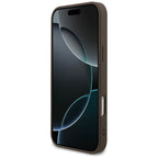 Guess 4G mažo klasikinio logotipo MagSafe dėklas iPhone 17 Pro Max / 18 Pro Max - Ruda -- iPhone 17 Pro Max / iPhone 18...