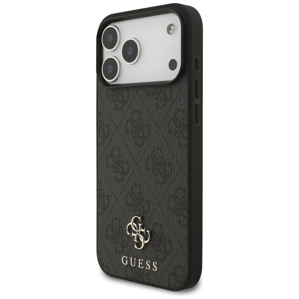Guess 4G mažo klasikinio logotipo MagSafe dėklas iPhone 17 Pro Max / 18 Pro Max - Juoda -- iPhone 17 Pro Max / iPhone 18...