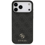 Guess 4G mažo klasikinio logotipo MagSafe dėklas iPhone 17 Pro Max / 18 Pro Max - Juoda -- iPhone 17 Pro Max / iPhone 18...