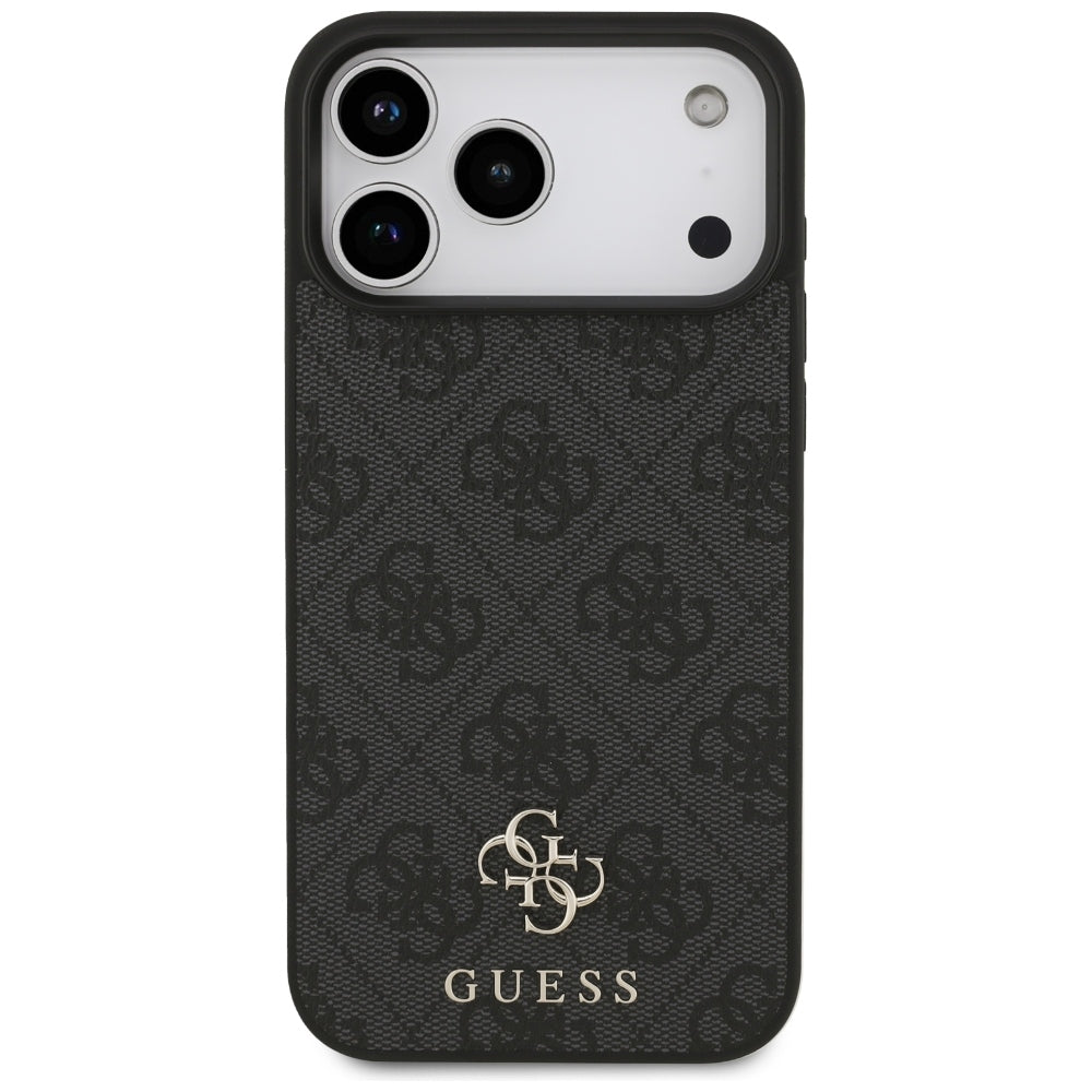Guess 4G mažo klasikinio logotipo MagSafe dėklas iPhone 17 Pro Max / 18 Pro Max - Juoda -- iPhone 17 Pro Max / iPhone 18...