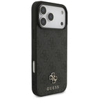Guess 4G mažo klasikinio logotipo MagSafe dėklas iPhone 17 Pro Max / 18 Pro Max - Juoda -- iPhone 17 Pro Max / iPhone 18...
