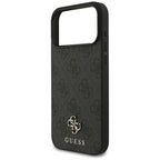 Guess 4G mažo klasikinio logotipo MagSafe dėklas iPhone 17 Pro Max / 18 Pro Max - Juoda -- iPhone 17 Pro Max / iPhone 18...